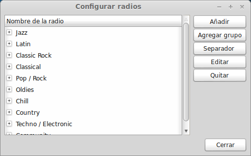 Emisoras Radiotray ubuntu width= height=