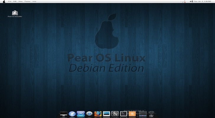Captura de Pear O.S. Linux