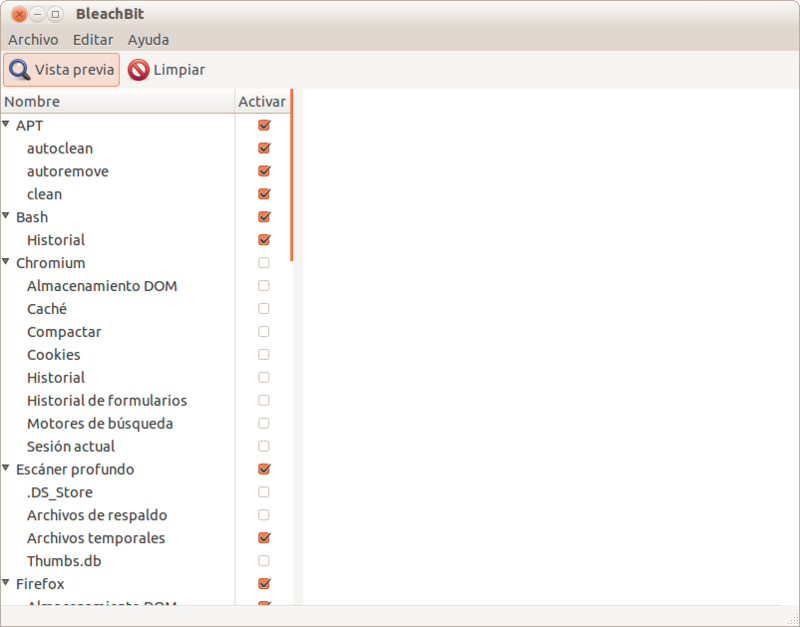 Limpiador de archivos para Linux y Windows, alternativa a CCleaner