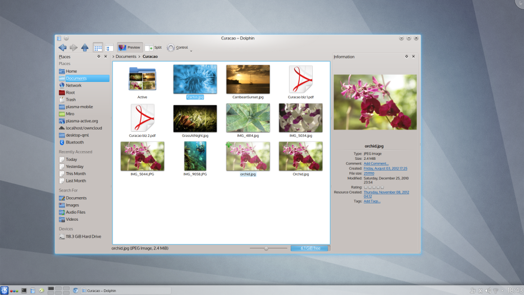 KDE 4.10 escritorio