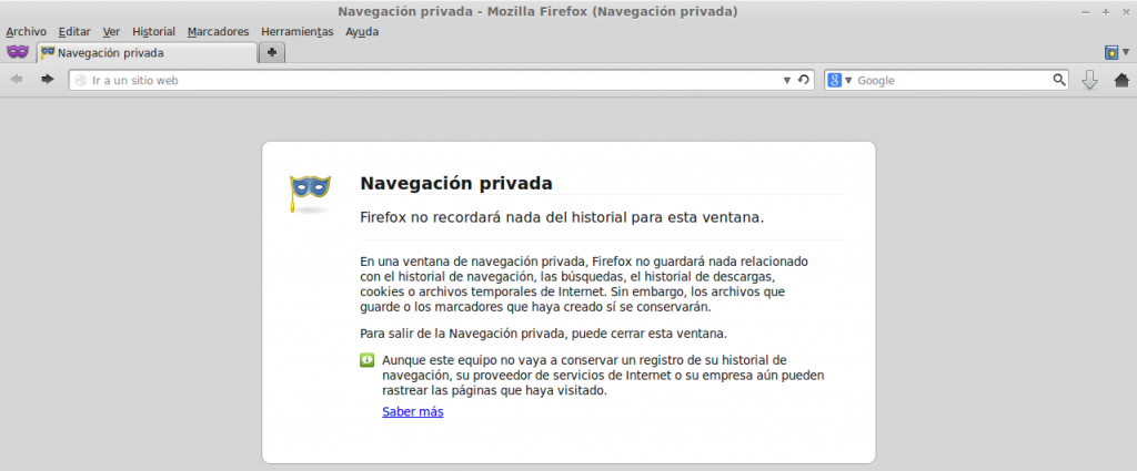 Navegación privada y gestor de descargas Firefox 20