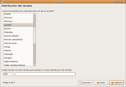 Configuración del idioma al instalar Ubuntu