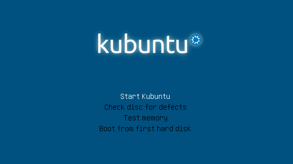 Menú al instalar Kubuntu 12.10
