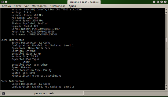 Ver información completa de nuestro hardware en Linux desde la terminal
