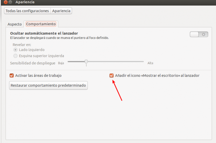 Añadir icono «mostrar escritorio» en Ubuntu 13.04