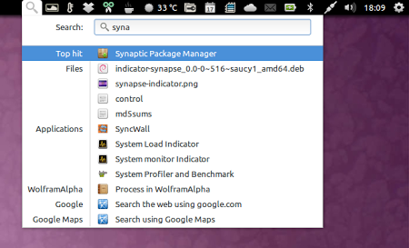 Añadir el buscador Indicator Synapse al panel de Ubuntu