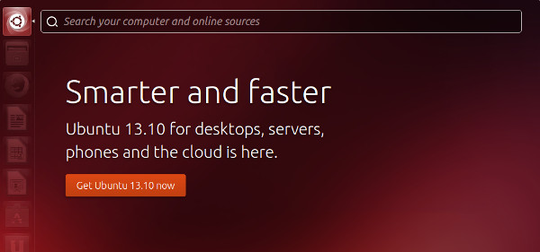Buscador de Ubuntu 13.10