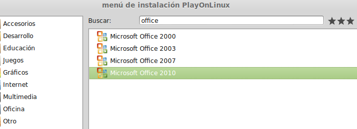 Instalar MS Office 2010 en Ubuntu y Mint