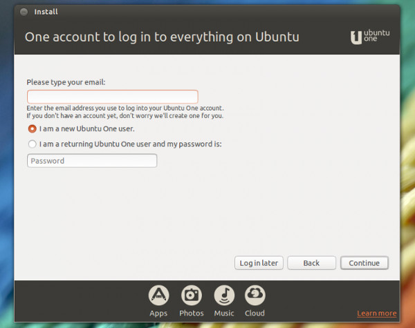 Cuenta de Ubuntu One