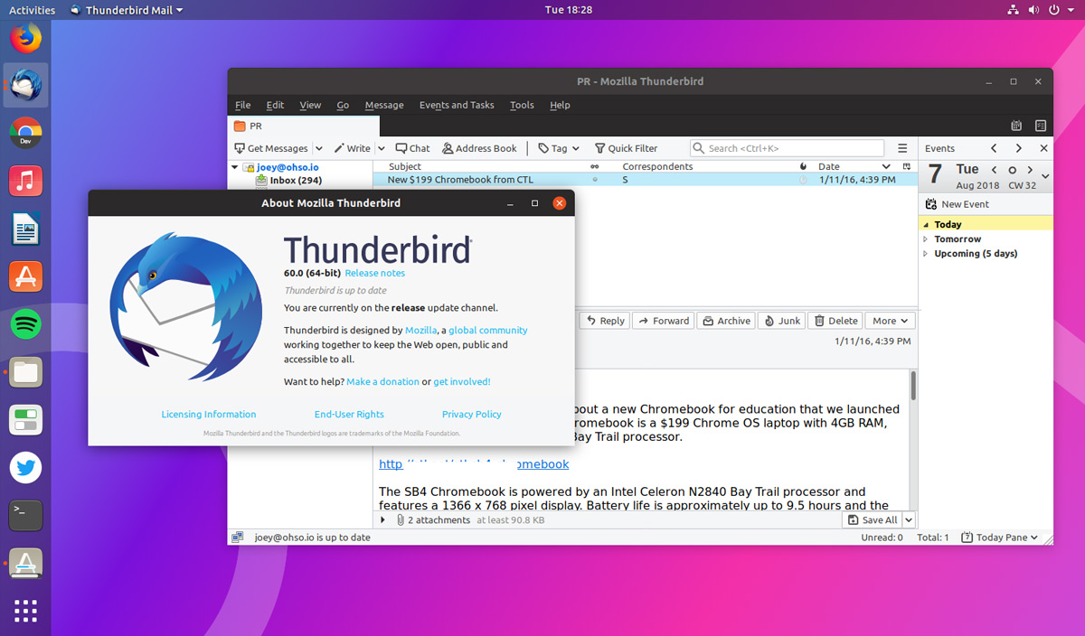 Как установить thunderbird в linux