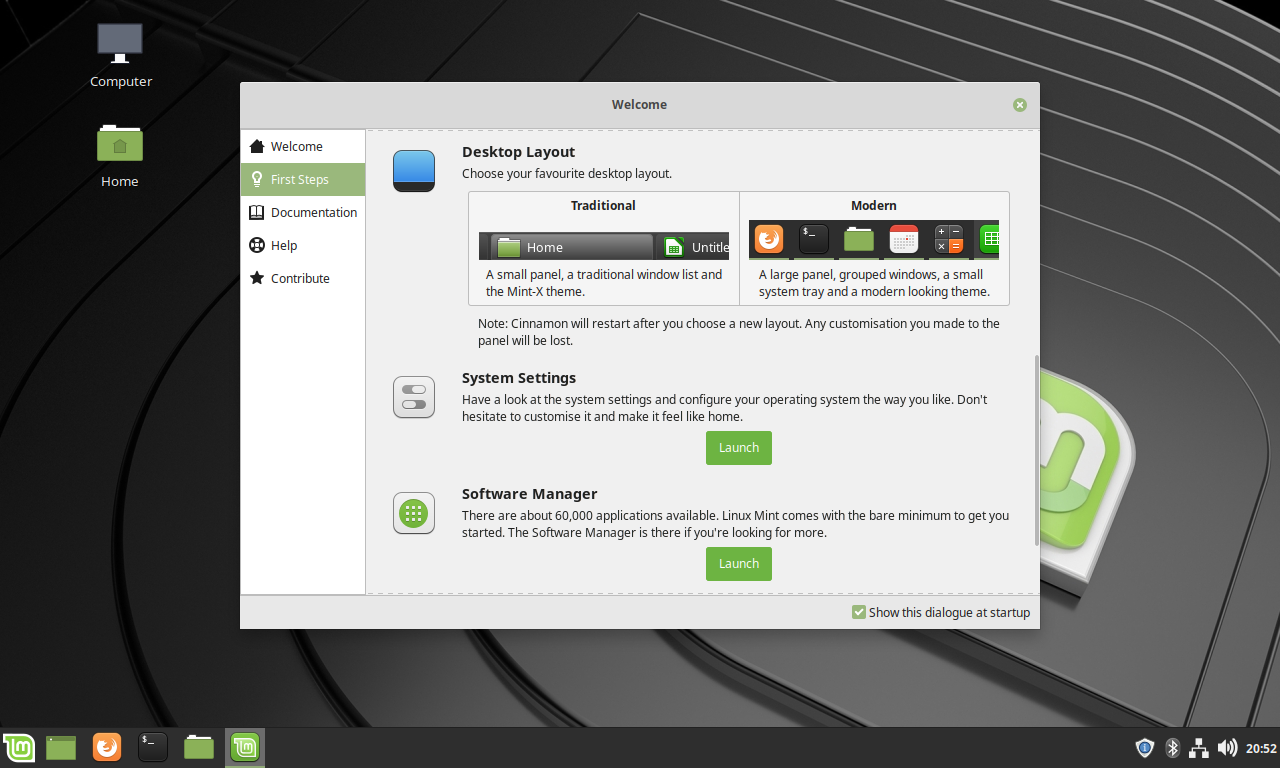 Обои linux mint 19