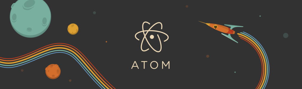 Header del editor Linux Atom