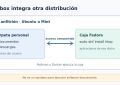 Esquema del sistema Linux anfitrión y una caja Distrobox que comparte la carpeta personal